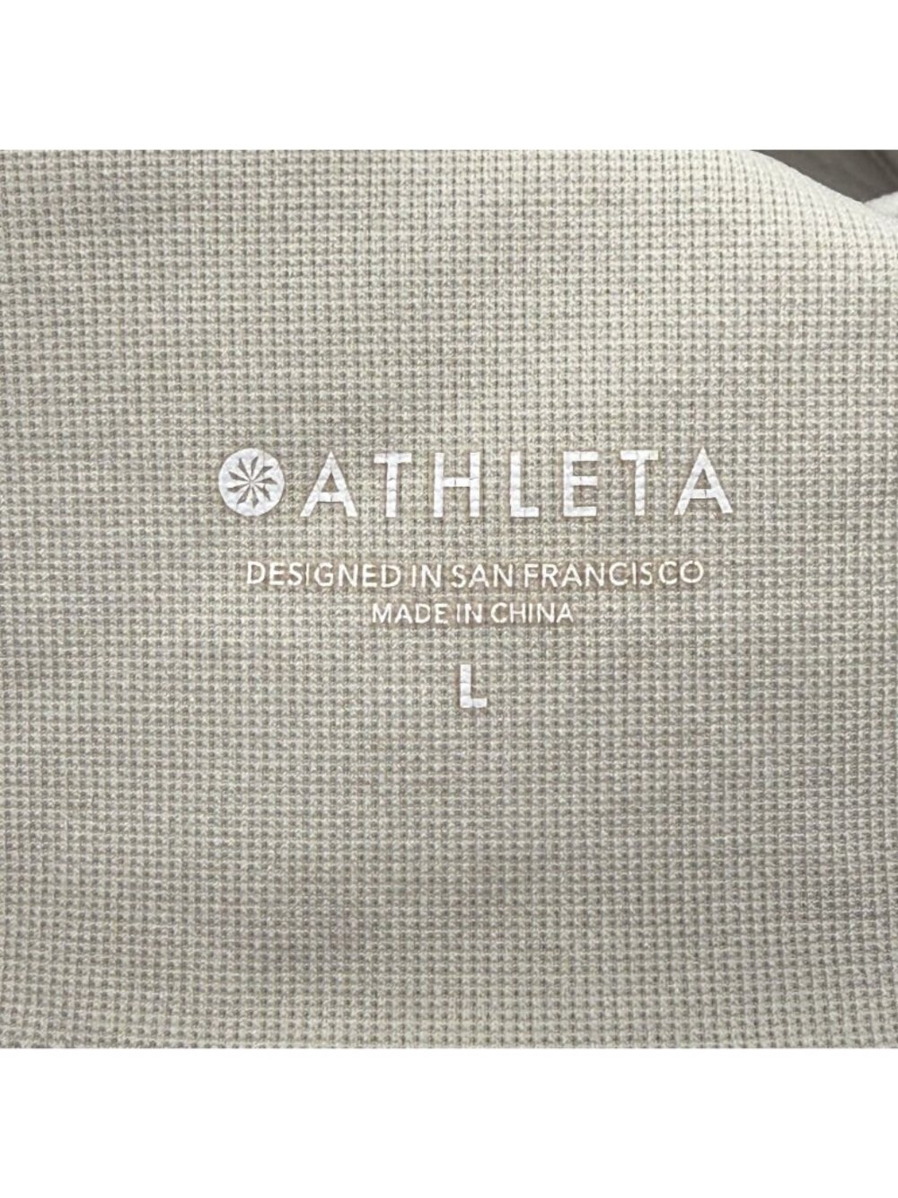 Athleta Eggshell Wireless Padded Sports Bra, L - Picture 3 of 3